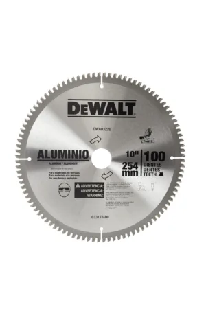 HOJA DE SIERRA 10 PULGADAS 100D PARA ALUMINIO DWE03220