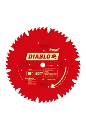 HOJA DE SIERRA COMBINADA 10"x 50 EJE 5/8" DIABLO D1050X