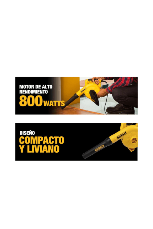 SOPLADORA ASPIRADORA 800W VV DWB800-B3 DEWALT