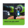 TALADRO + DESATORNILLADOR DE IMPACTO INALÁMBRICO SIN ESCOBILLAS 24 V GREENWORKS