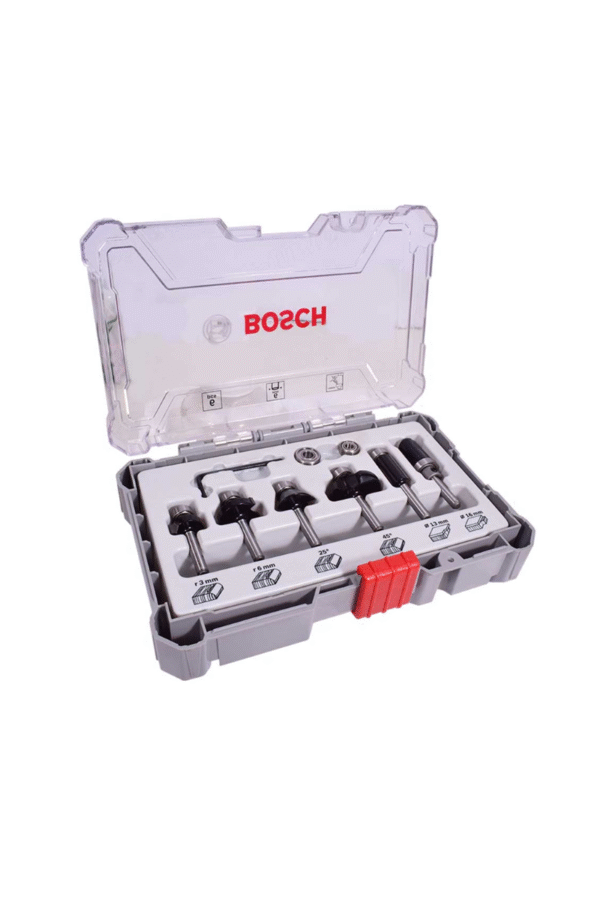 JUEGO DE FRESAS BOSCH 6 PZ EJE 6 MM