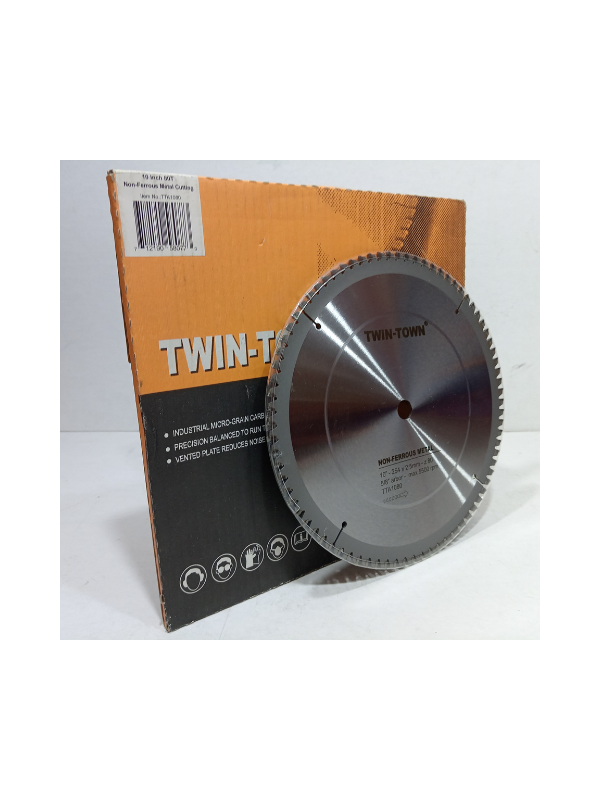 Hoja Sierra TWIN-TOWN 10" 80D TCG | Para Aluminio y Metales